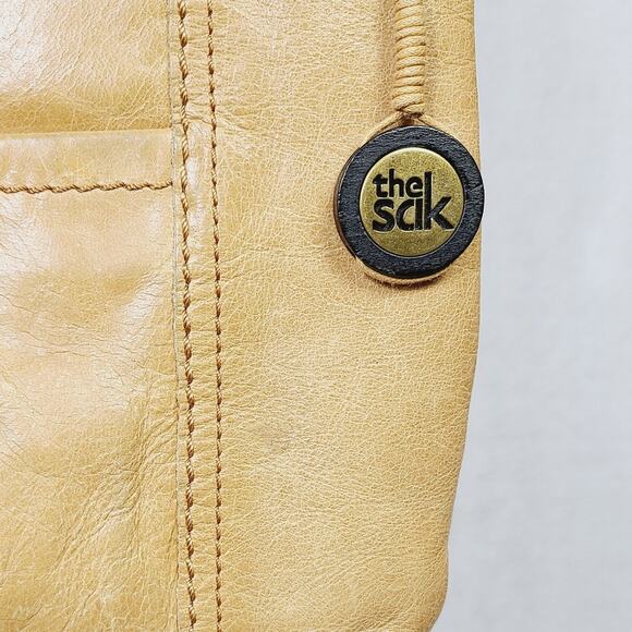 The Sak Kendra Tan Brown & Red Leather Crossbody Purse, PRE-OWNED - Picture 4 of 9